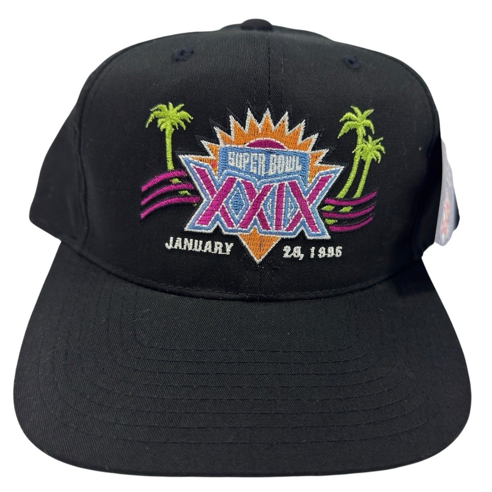 Vintage 1995 Super Bowl XXIX Snapback Hat Logo Athletic NWT Chargers 49ers NFL
